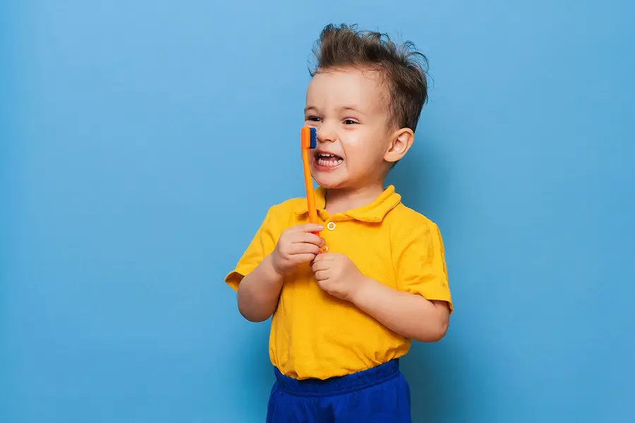 blog, bigstock happy child kid boy brushing t